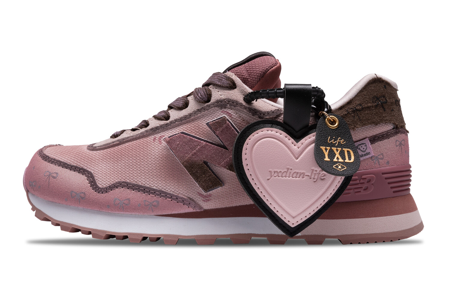 

Кроссовки женские NB 515 Mid Top коричневый розовый New Balance