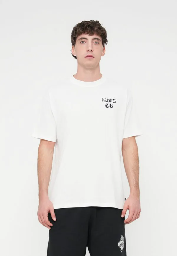 Наклейки на футболки, футболки унисекс с принтом Nike Sb, White — фото 2