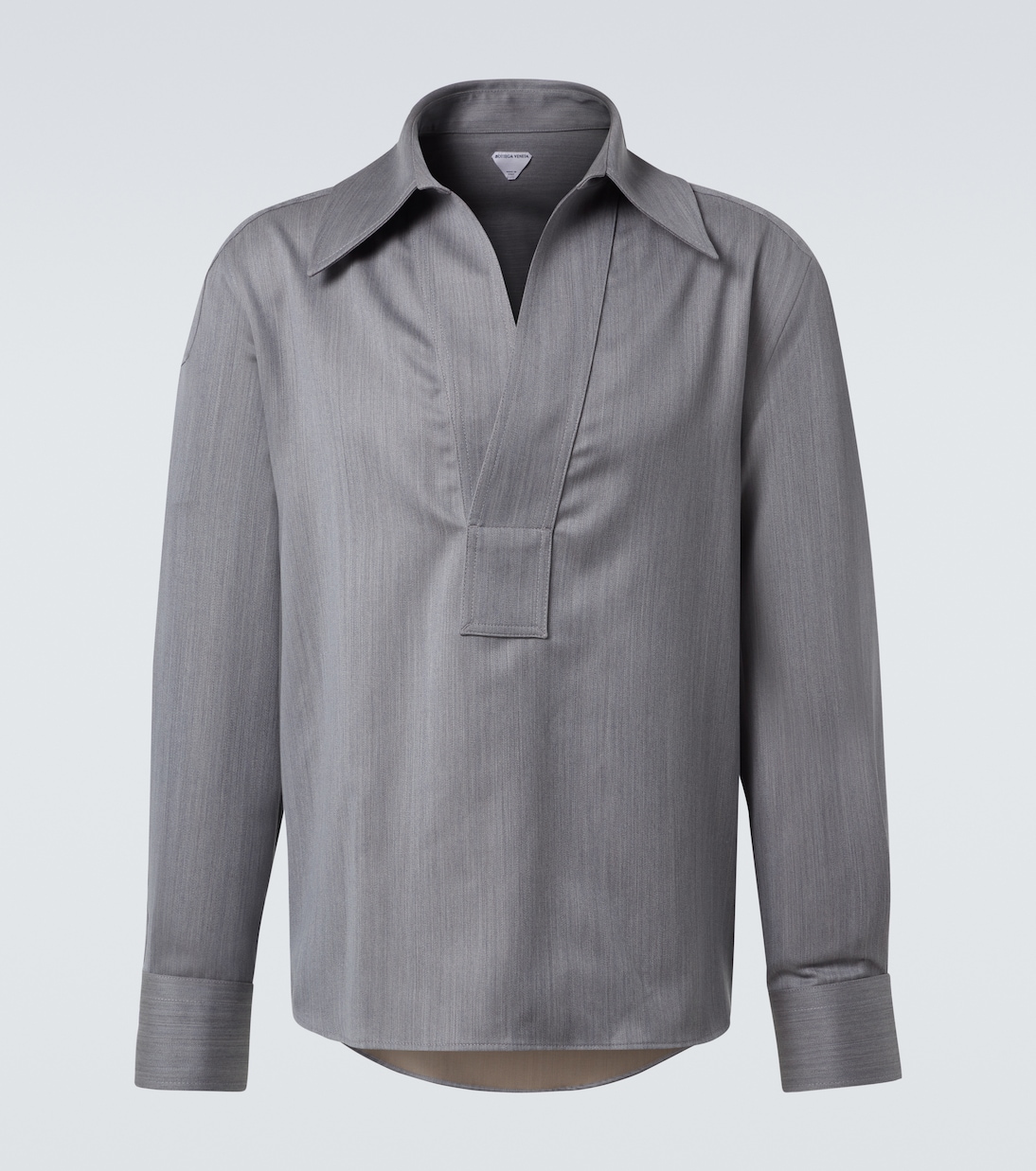

Шерстяная рубашка Bottega Veneta, Dark Opal/ Beige Mel