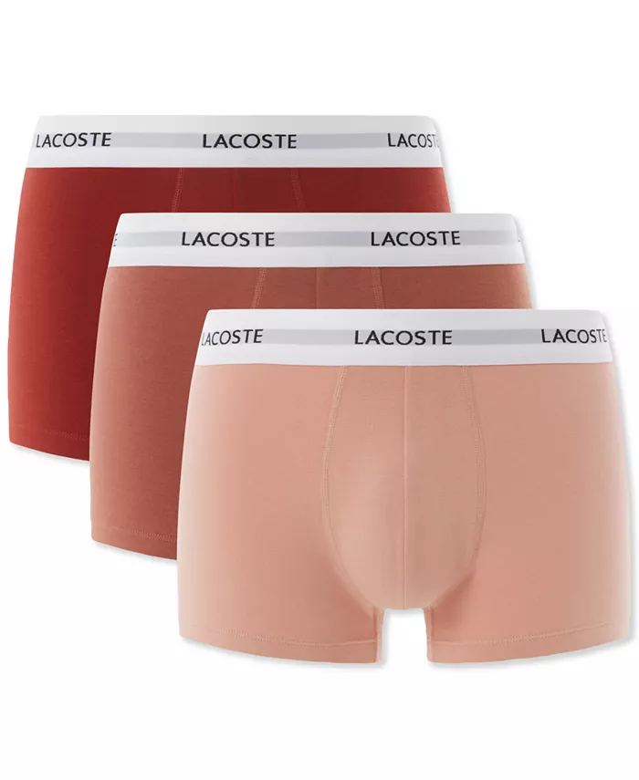 

Мужские эластичные трусы-боксеры 3" - набор из 3 штук Lacoste, мультиколор