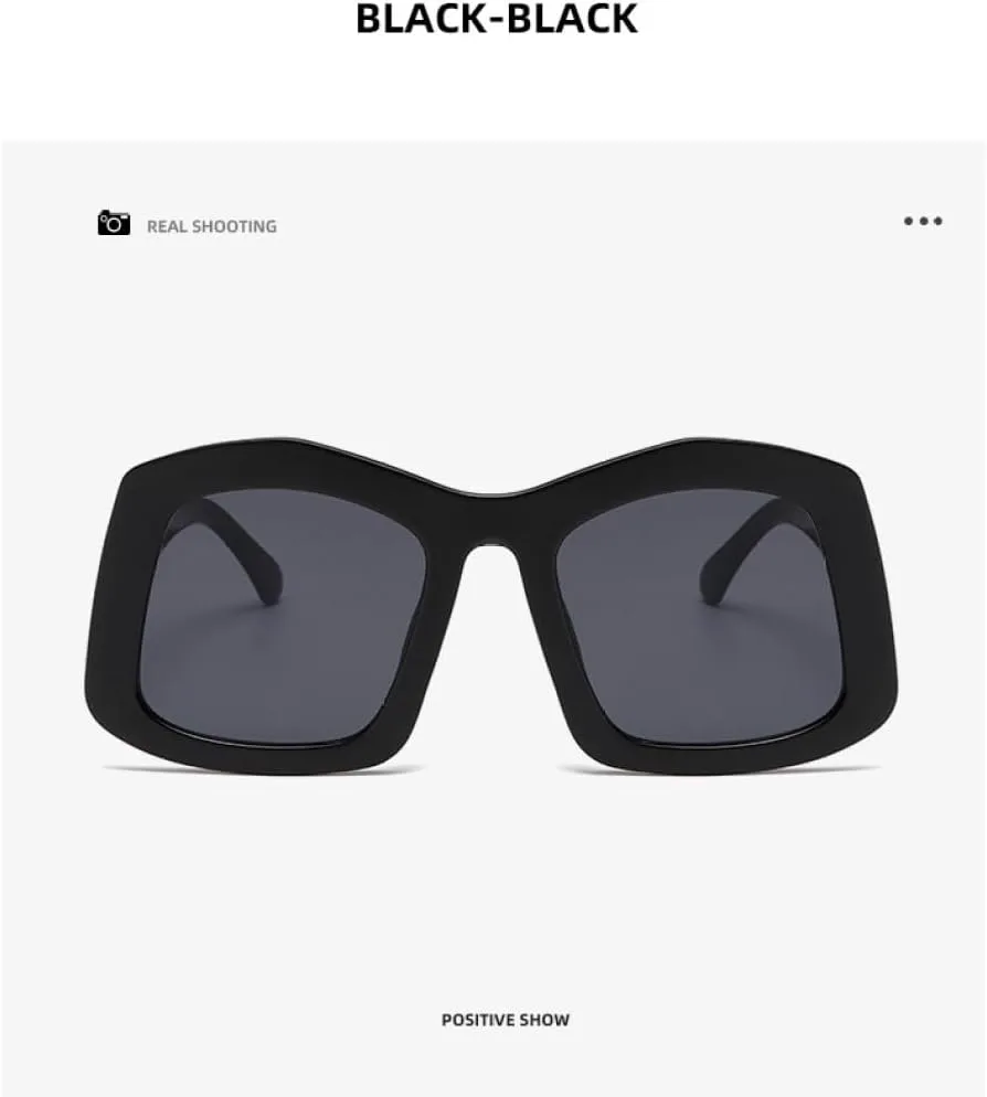 

Крупные квадратные солнцезащитные очки для женщин, модные винтажные очки в большой оправе, мужские солнцезащитные очки с защитой от УФ-излучения UV400 MTZJH, Orange