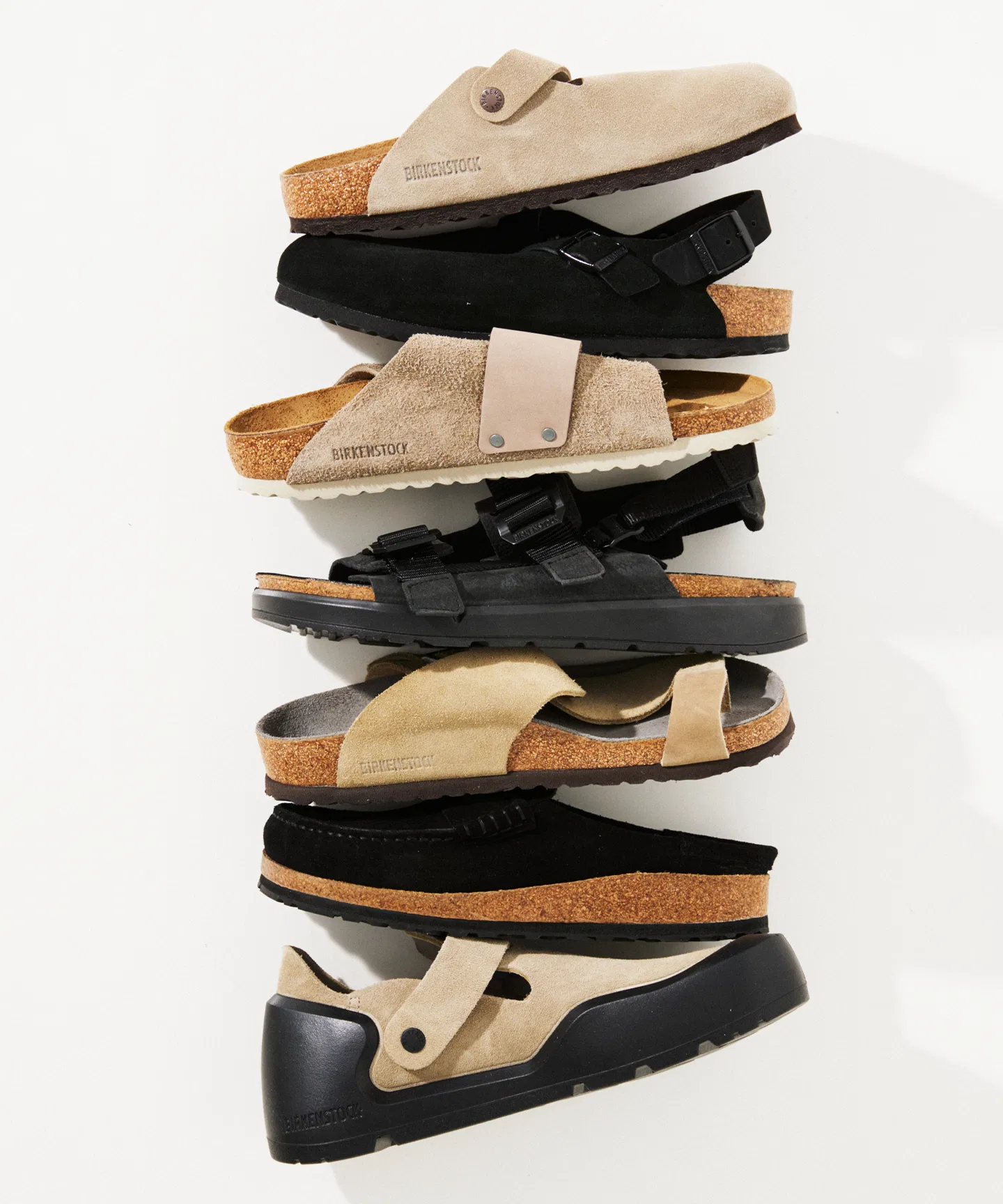 Мужские сандалии Birkenstock Tokio из натуральной кожи бежевые — фото 2