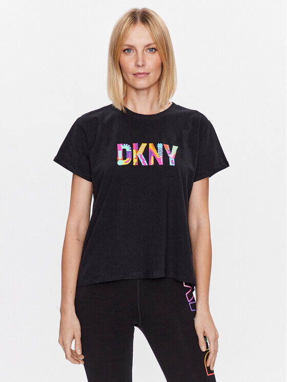 

Футболка классического кроя Dkny Sport, черный