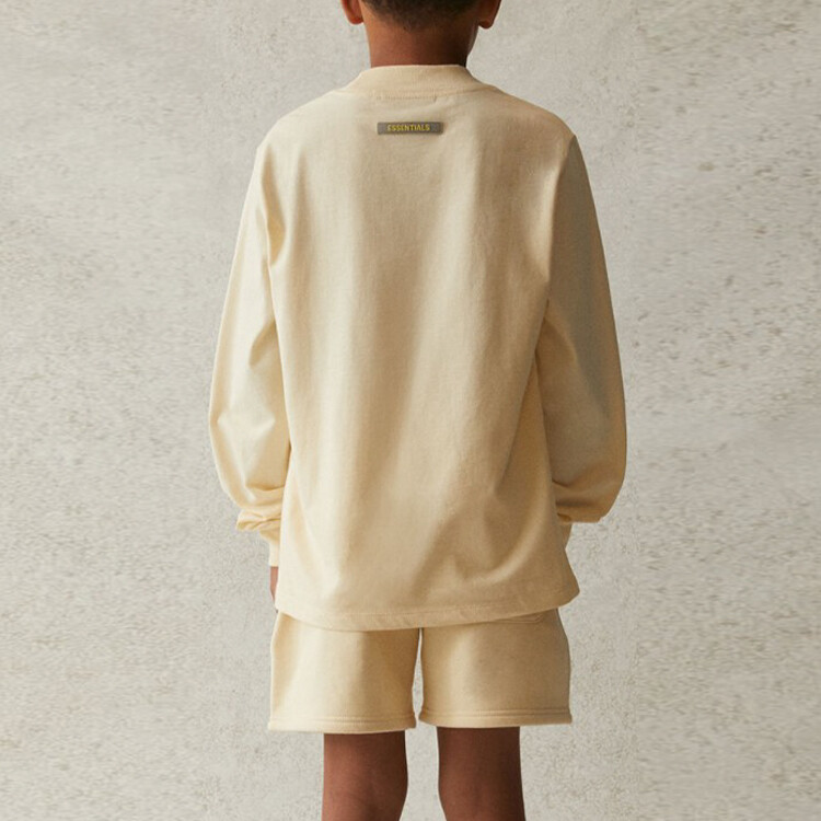 Детская футболка Fear Of God Essentials, кремовый — фото 4
