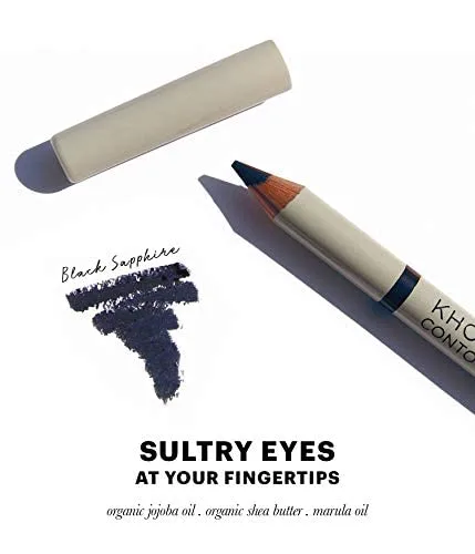 Подводка для глаз Jillian Dempsey Khôl в оттенке Black Sapphire + румяна Petal, Black Sapphire — фото 2