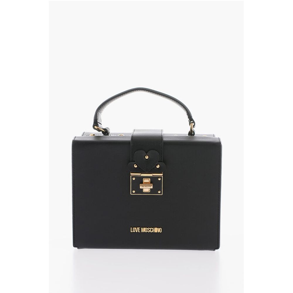 

Кожаная сумка-портфель LOVE с поворотным замком Moschino, Black