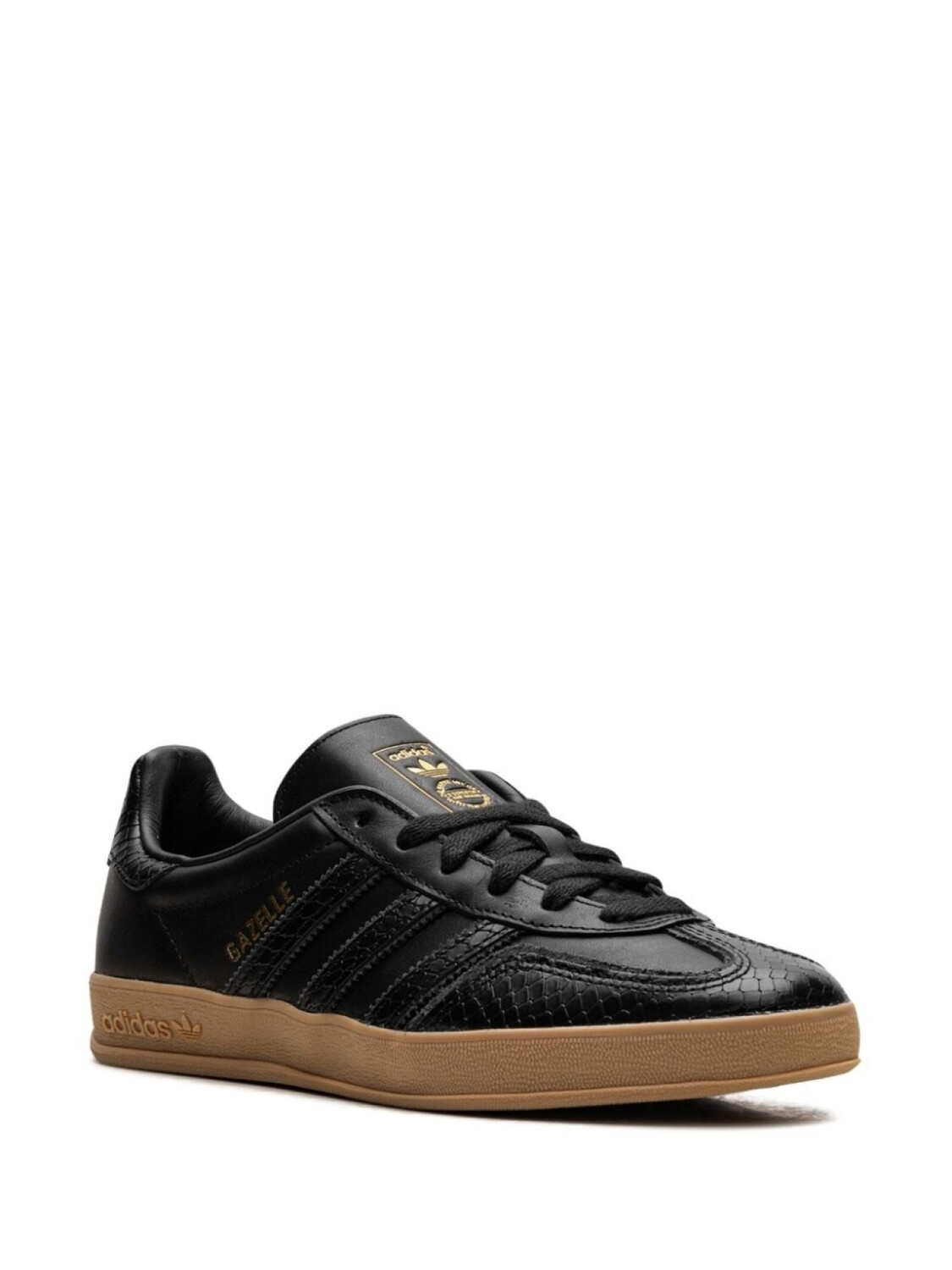 Кроссовки Adidas x Gazelle Indoor "Core Black/Snakeskin", черный — фото 2