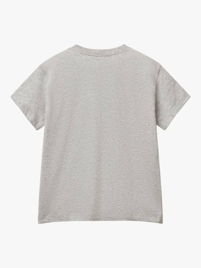 Детская футболка с круглым вырезом Benetton, Grey — фото 2