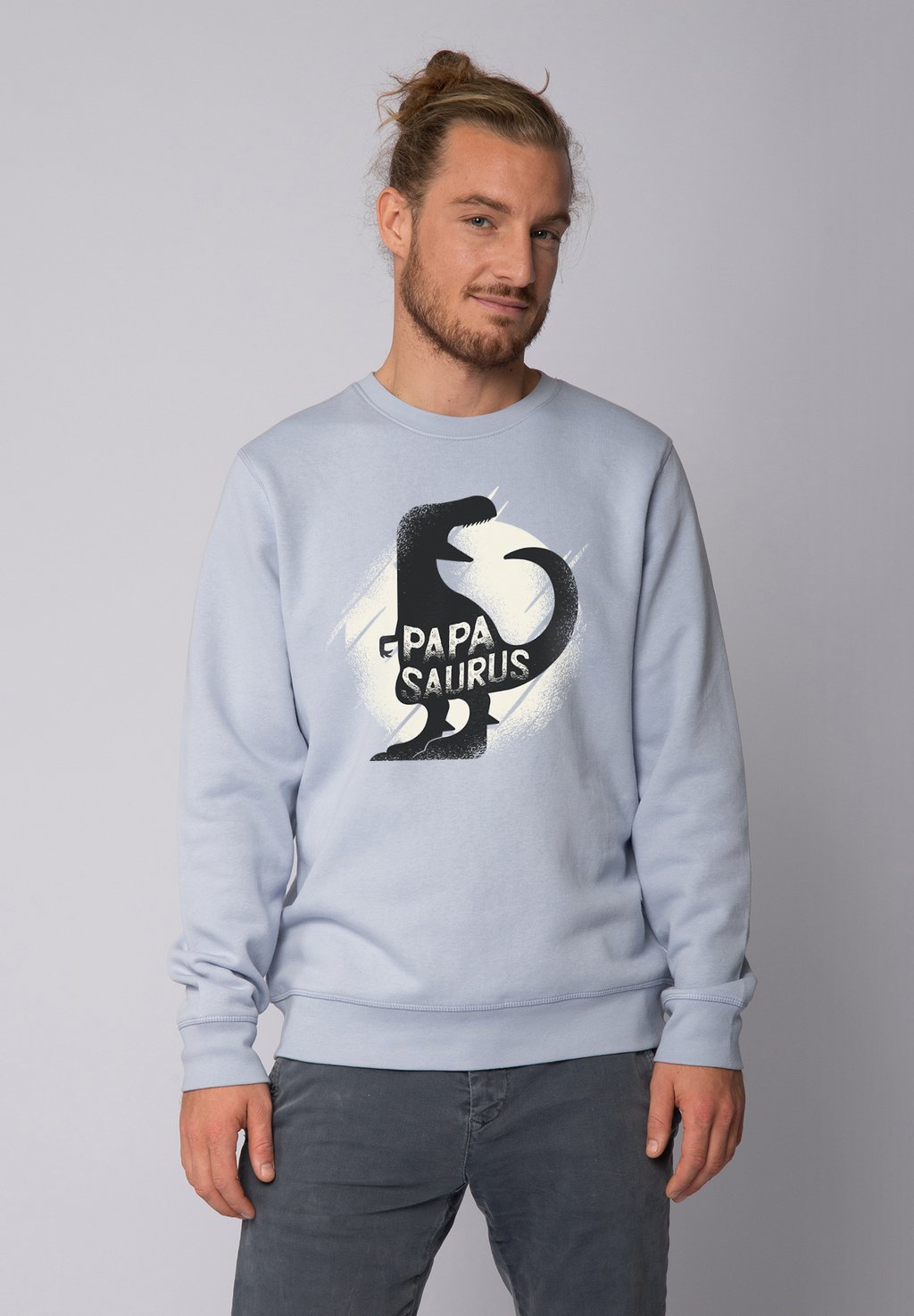 

Толстовка PAPASAURUS watapparel, светло-голубой
