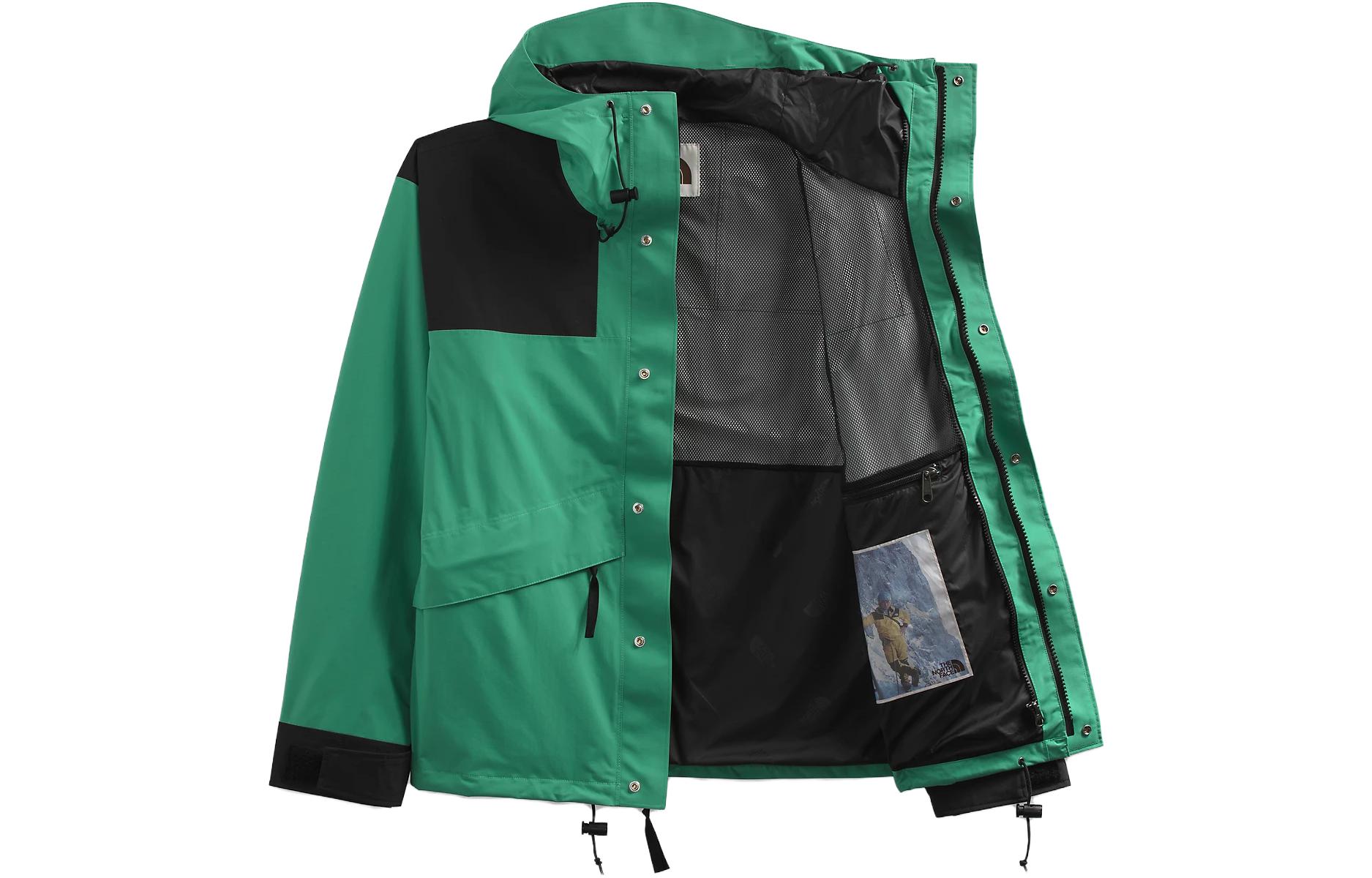 

THE NORTH FACE Ветровка мужская водостойкая ветронепроницаемая износостойкая утепленная зеленая черная, Black Green