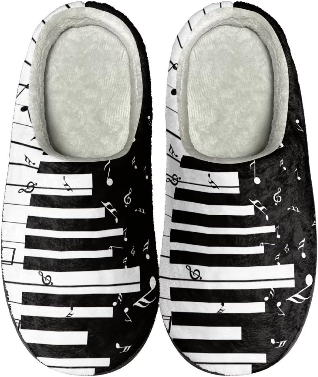 

Теплые тапочки для пары и семьи, осенне-зимняя обувь для дома и общежития, с мягкой подошвой и противоскользящей структурой, для женщин и мужчин Giftpuzz, Piano