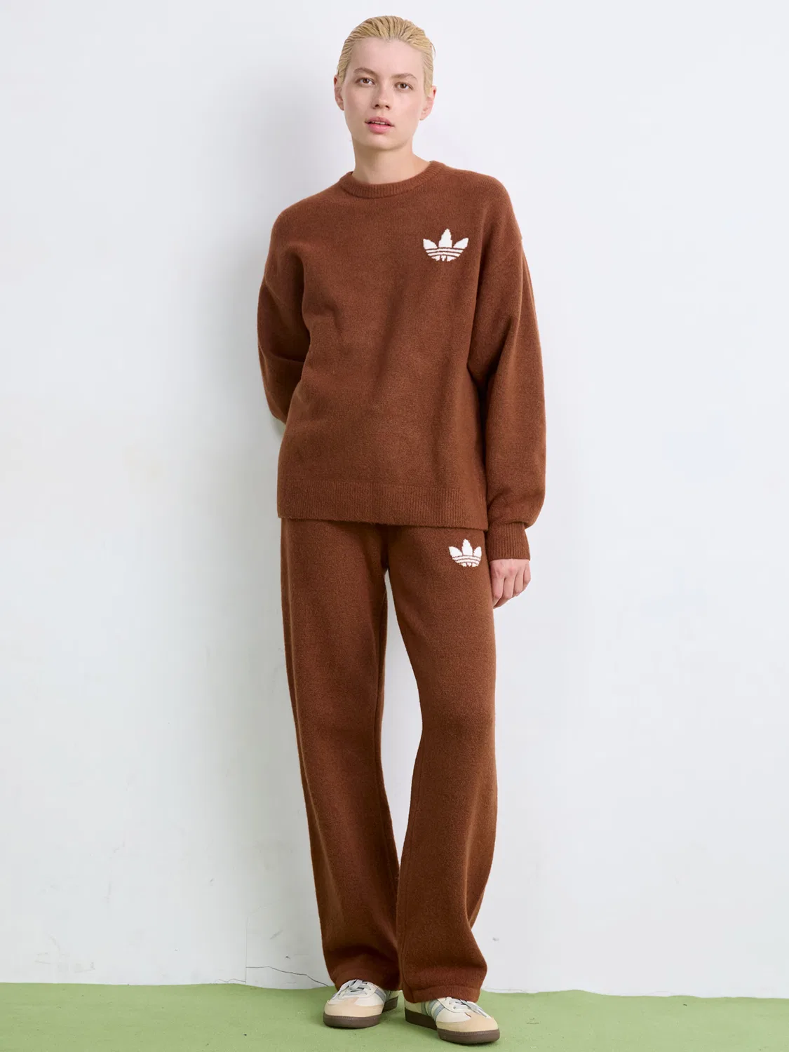 Брюки Adidas Originals свободного кроя Athletic Dept, коричневый — фото 4