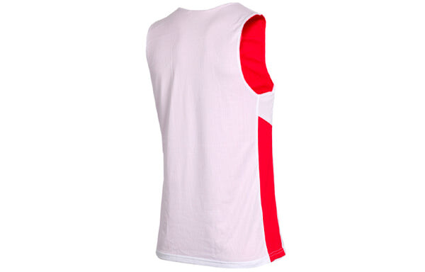 Спортивная футболка sports training splicing breathable reversible basketball vest red Nike, красный — фото 4