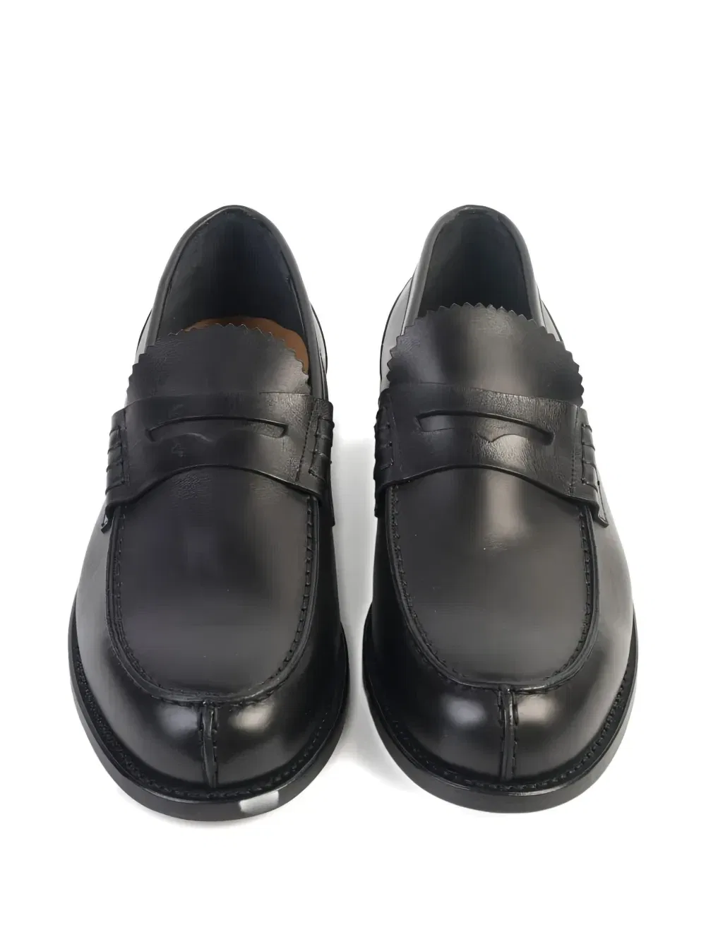 Пенни-лоферы с зубчатым краем Berwick Shoes, черный — фото 3