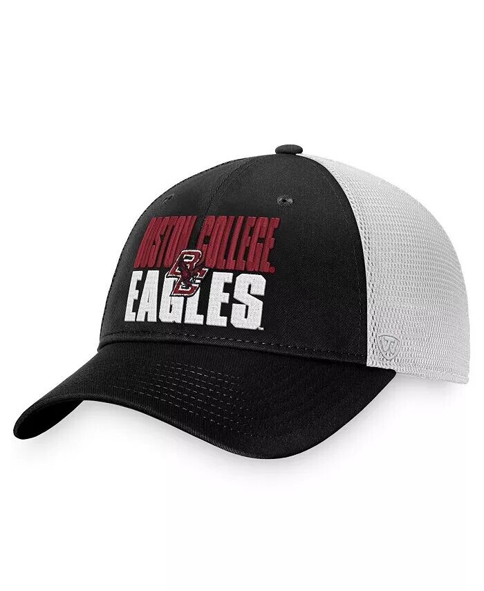 

Мужская черно-белая кепка Boston College Eagles Stockpile Trucker Snapback Top Of The World