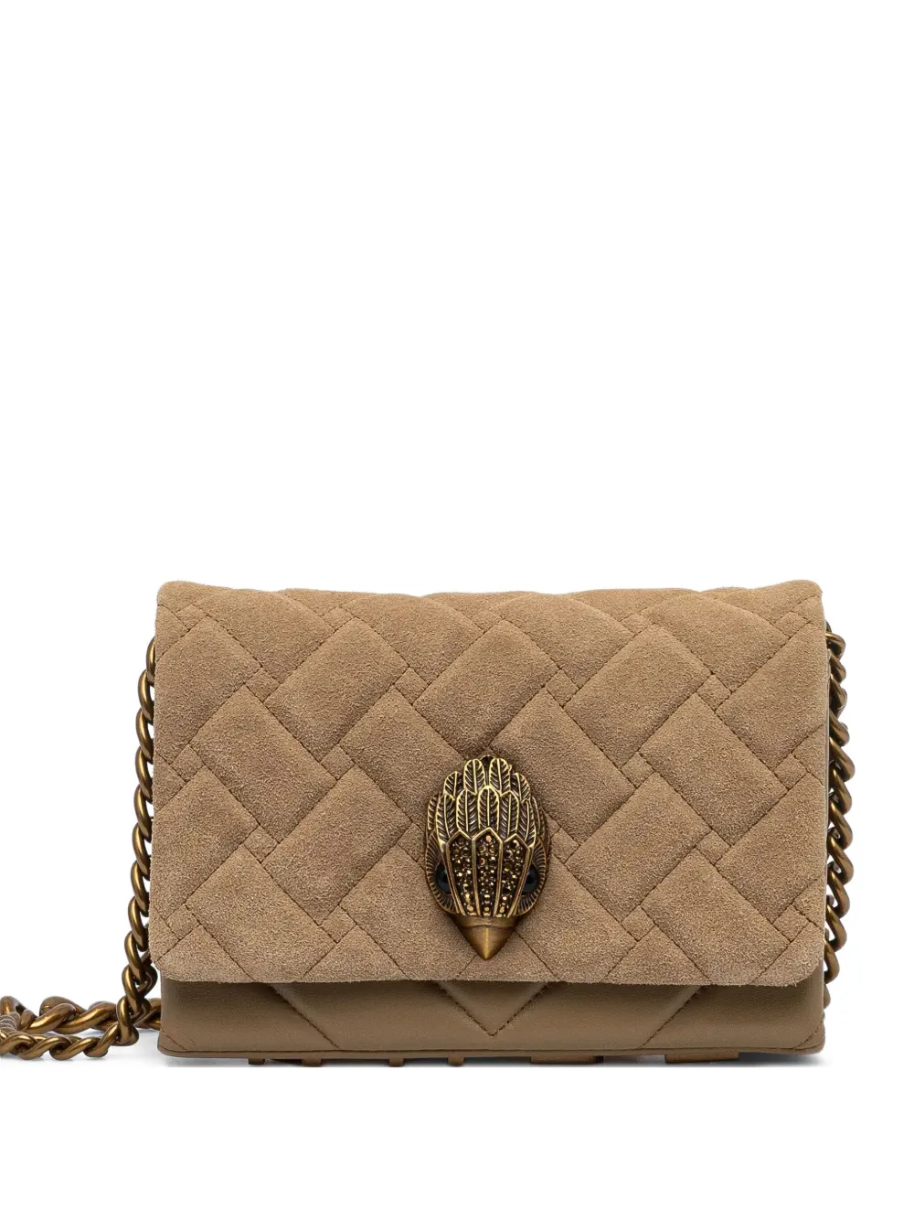 

Маленькая стеганая сумка через плечо Kurt Geiger London, коричневый