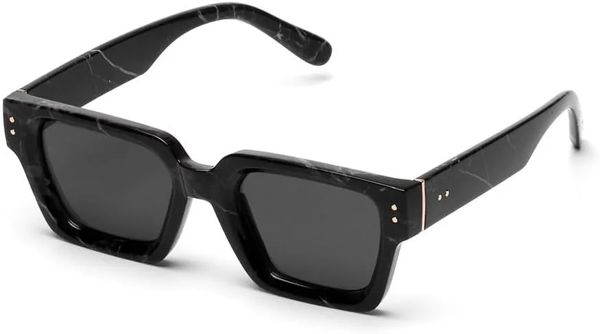 

Роскошные солнцезащитные очки премиум-класса черного цвета для мужчин и женщин. Квадратные солнцезащитные очки для мужчин и женщин GHVWYX, 1-black Marble