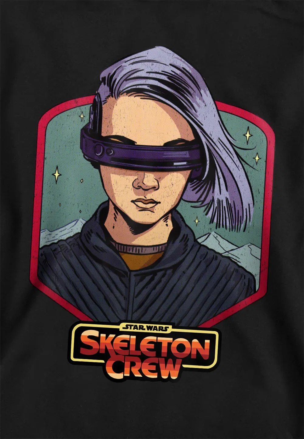 Детская худи Star Wars: Skeleton Crew, Disney, черный — фото 2