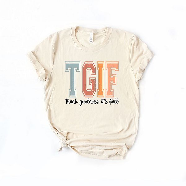 

Футболка с принтом Thank goodness it's fall Simply Sage Market, Зеленый, Футболка с принтом Thank goodness it's fall Simply Sage Market