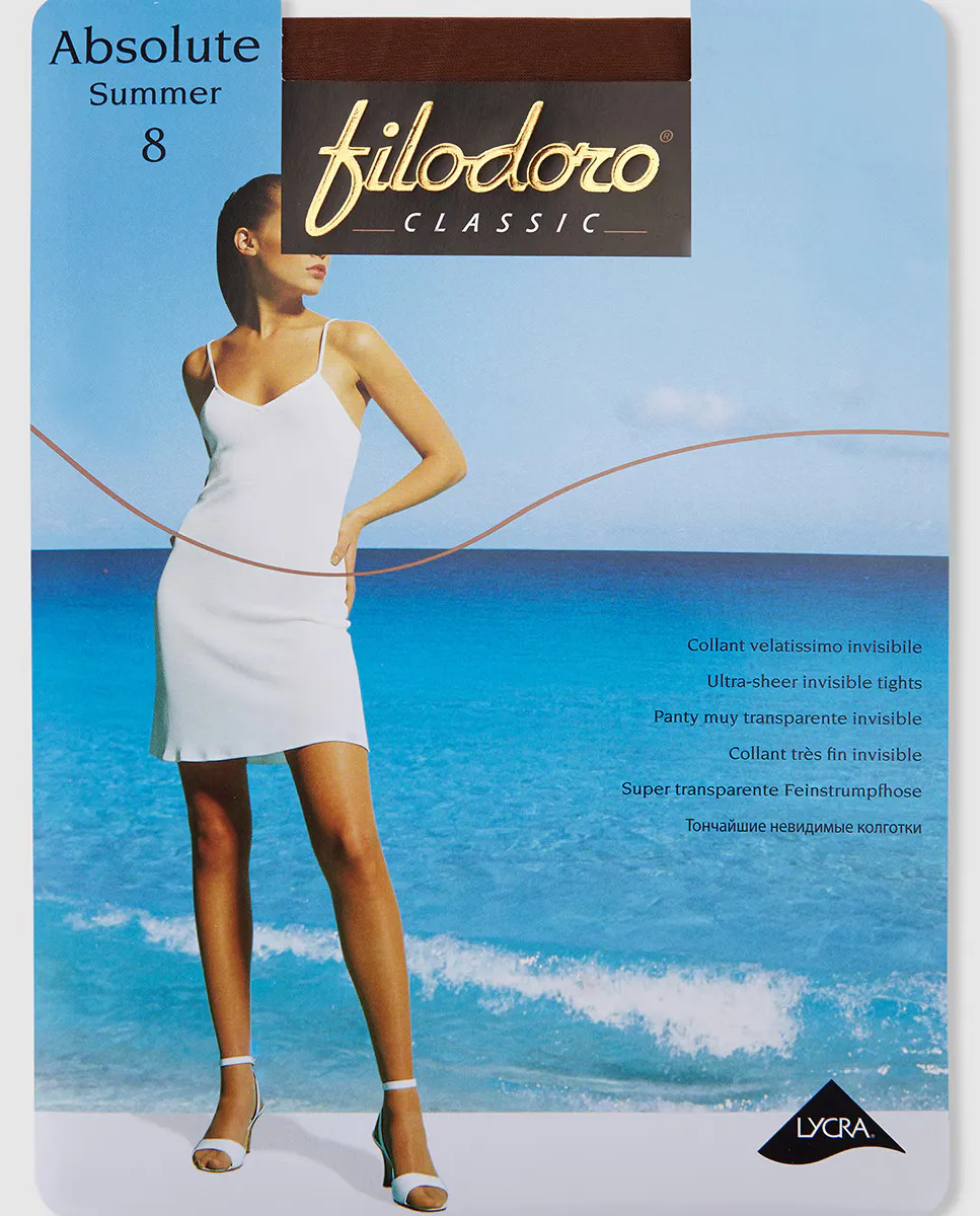

Женские летние колготки Filodoro плотностью 8 ден с эффектом загара, цвет Maquillaje