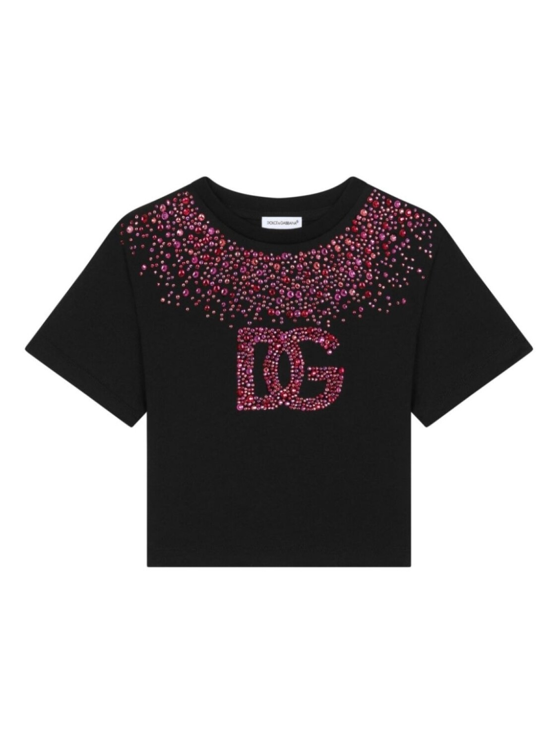 

Dolce & Gabbana Kids футболка с логотипом DG, черный