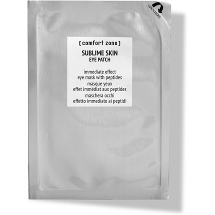 

Sublime Skin Eye Patches Освежающие гелевые маски для отеков глаз с пептидами Vegan White 6 применений Comfort Zone