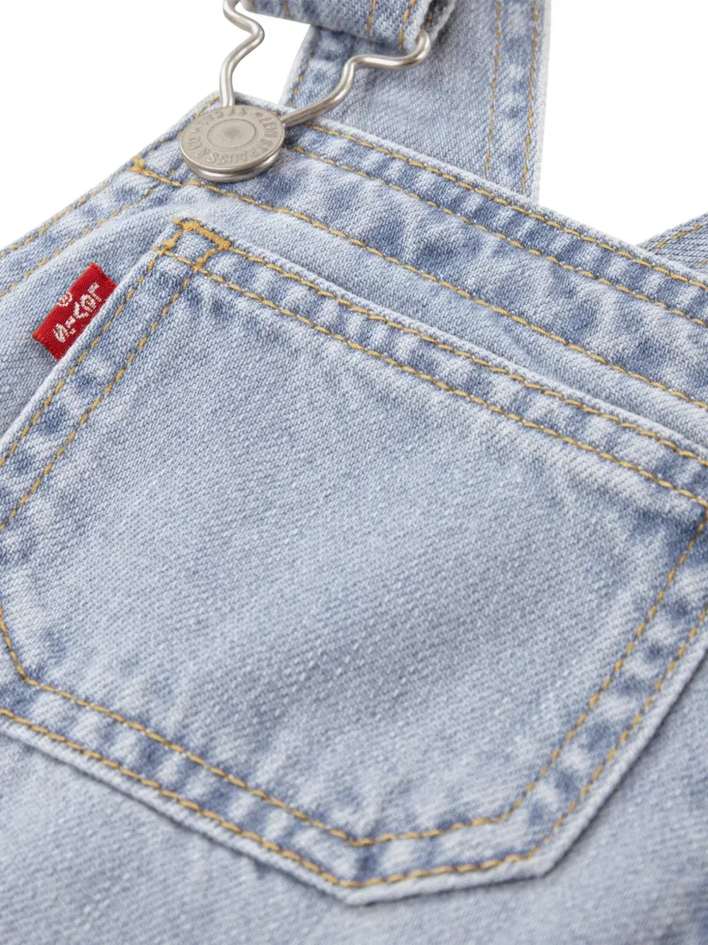 Джинсовый сарафан Levi's kids, синий — фото 4