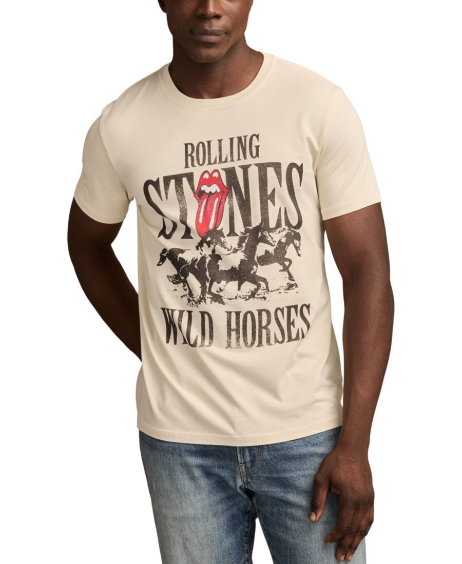 

Мужская футболка Rolling Stones с принтом лошади Lucky Brand, Silver birch, Серебристый, Мужская футболка Rolling Stones с принтом лошади Lucky Brand, Silver birch