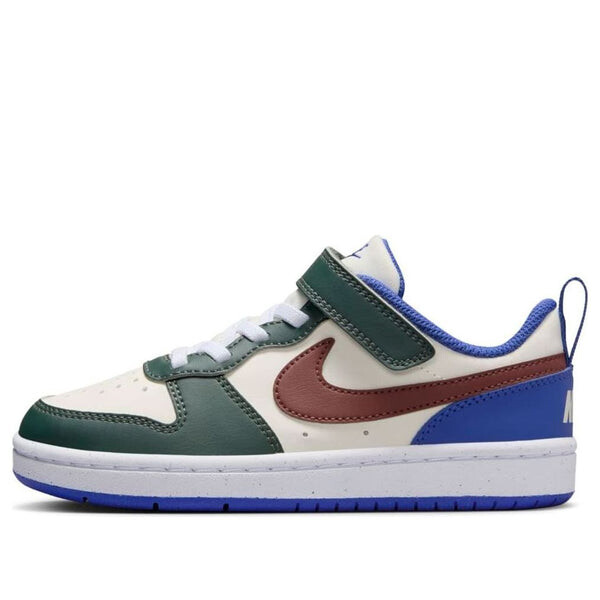 

Кроссовки court borough low recraft 'white green brown' Nike, белый