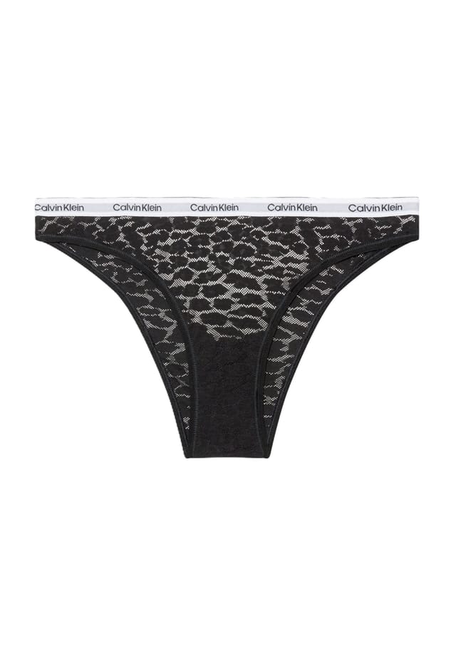 

Бразильские трусы с логотипом на поясе Calvin Klein, черный