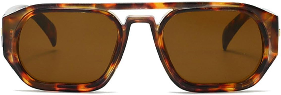 

Ретро-солнцезащитные очки квадратной формы для женщин, модные декоративные очки с защитой от УФ-излучения UV400; модные солнцезащитные очки градиентного оттенка для мужчин 77135 Melrose, Leopard