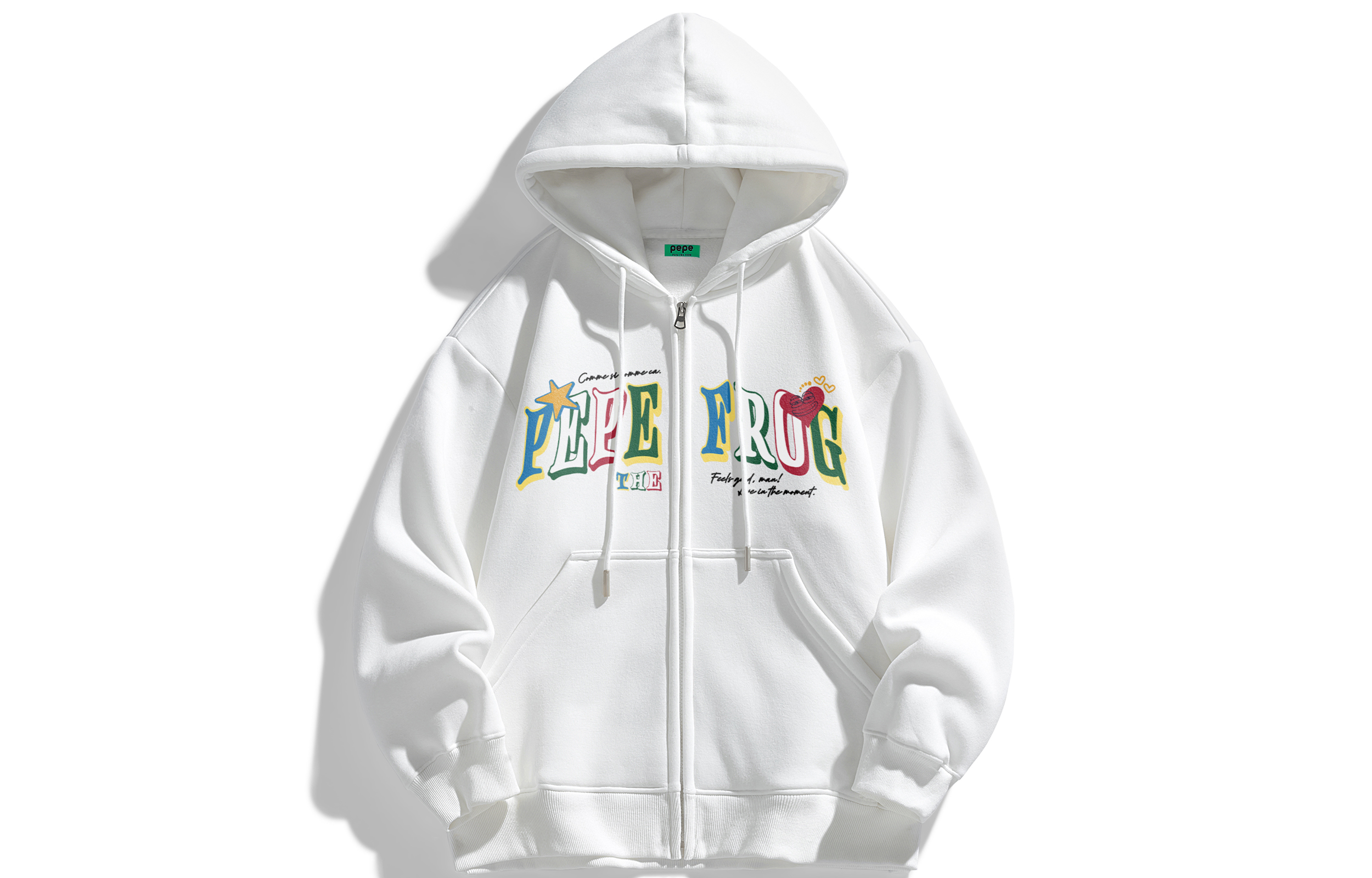 

Толстовка унисекс Pepe The Frog, [Thickened and Fleece-Lined]Heather Gray