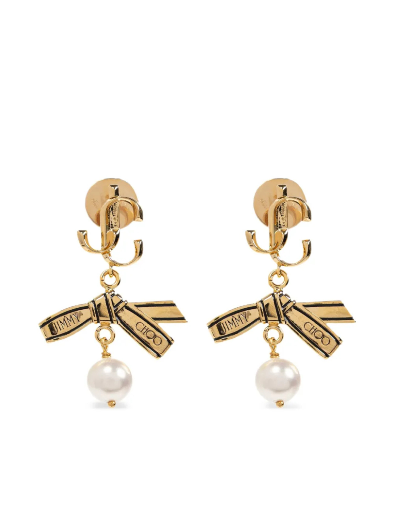 

Серьги-ленты Jimmy Choo, золотой