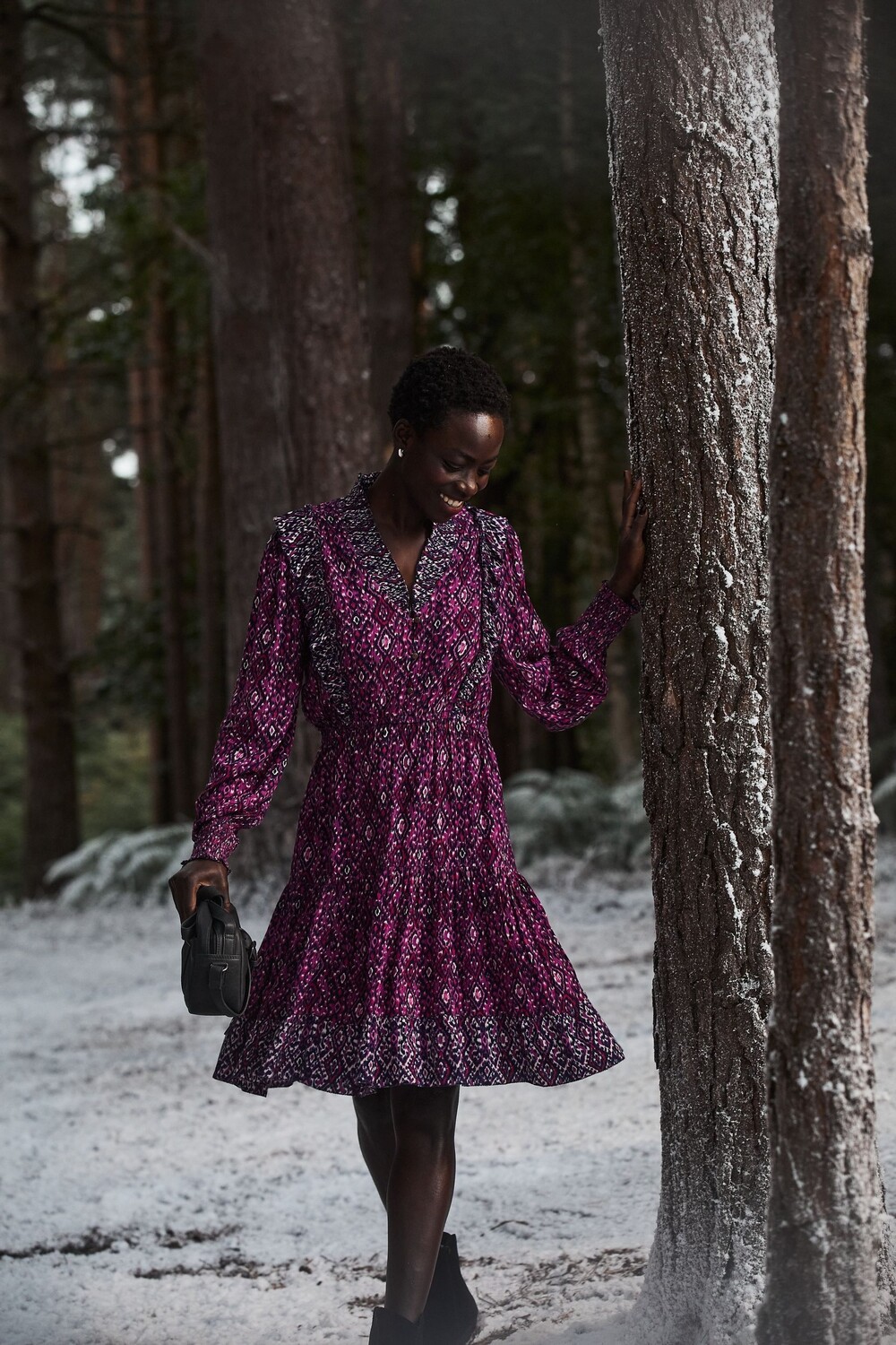 

Платье Fatface Darcey Ikat с геометрическим узором Fat Face, фиолетовый