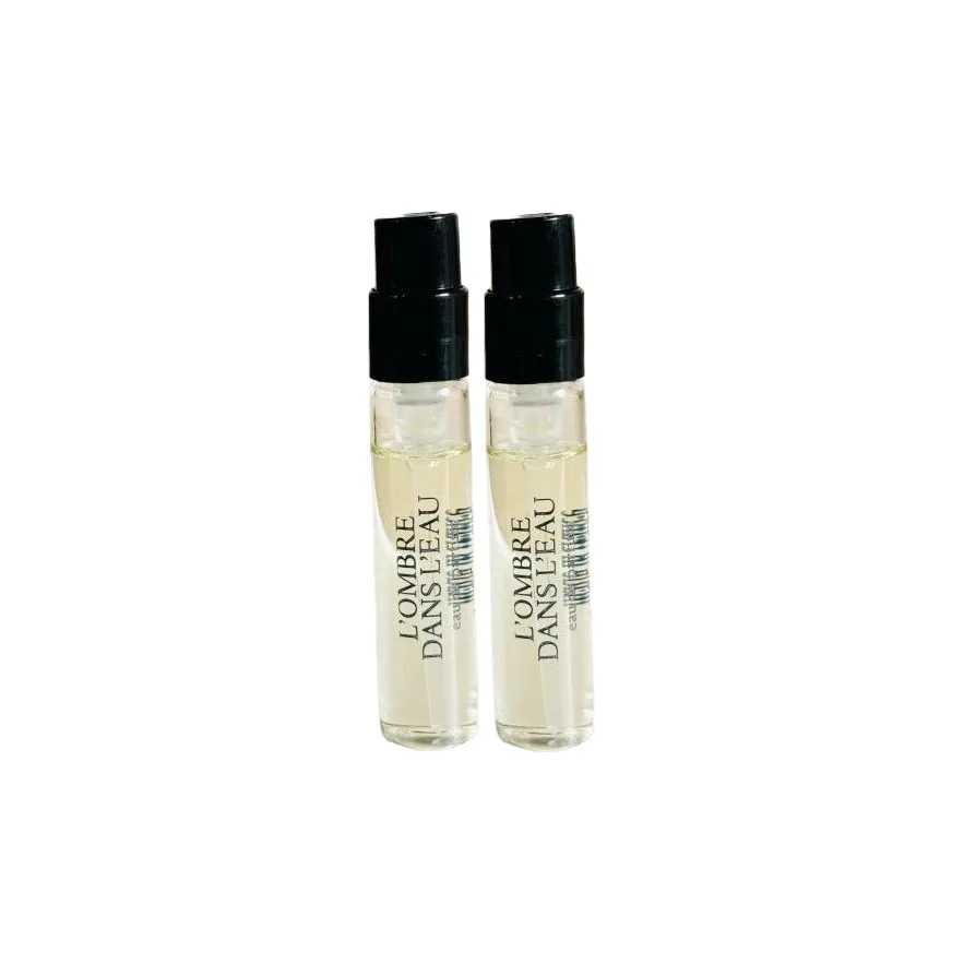 Diptyque Набор пробников духов Water In The Shadow Eau De Parfum EDP с ароматом розы и черной смородины 2мл, 2ml*2