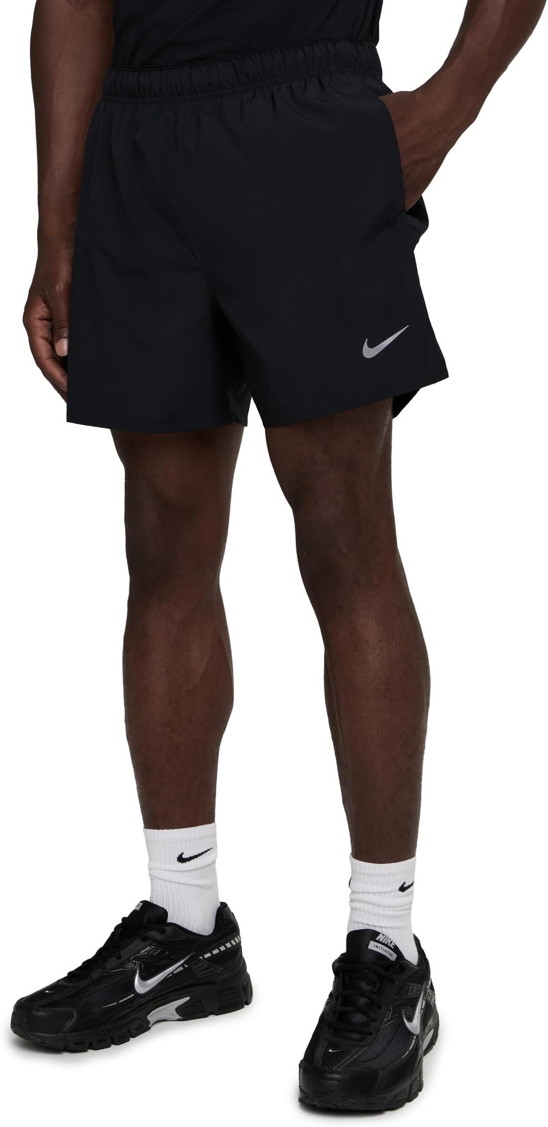 

Шорты Nike Dri-Fit Challenger 5" Brief-lined Shorts, цвет Black/Black/Black/Reflective Silver