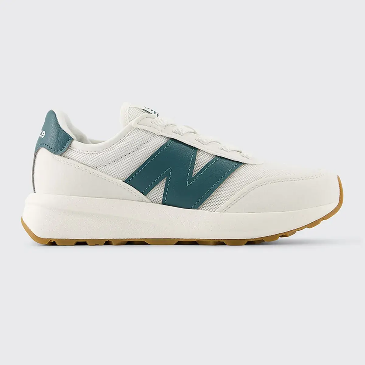

Детские повседневные кроссовки 370 Bungee New Balance, белый/зеленый