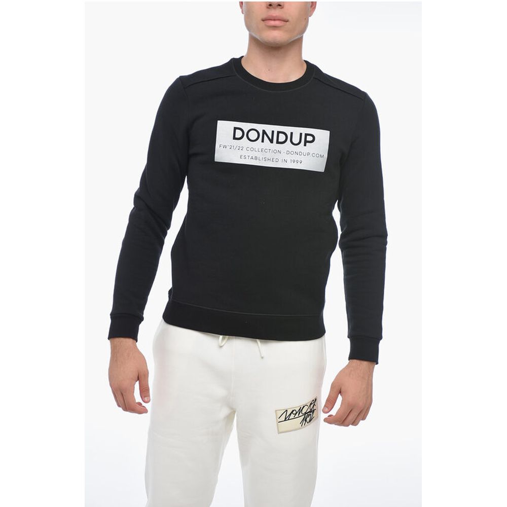 

Свитер с круглым вырезом и логотипом Dondup, Black
