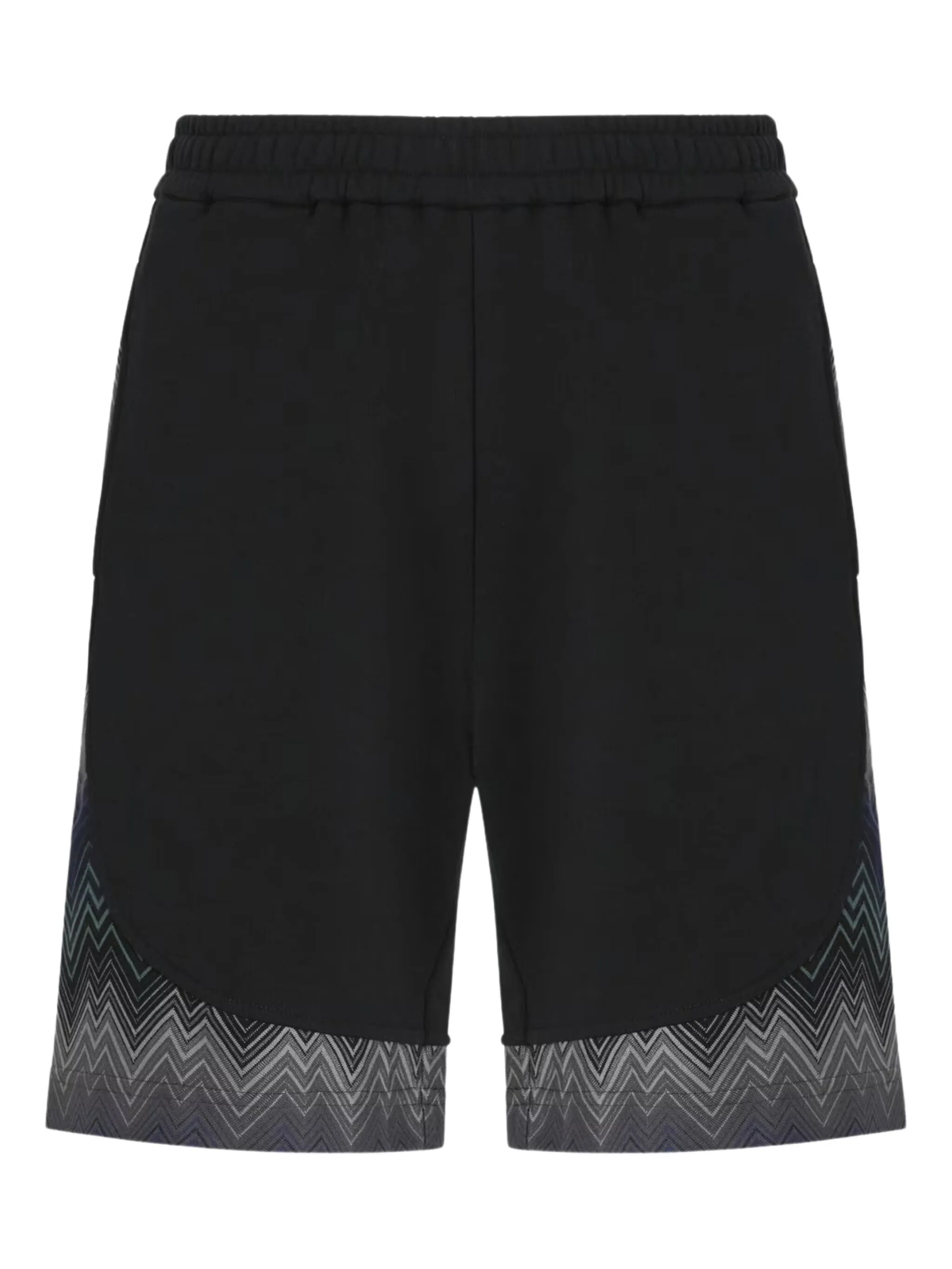 

Флисовые шорты с узором зигзаг Missoni, черный