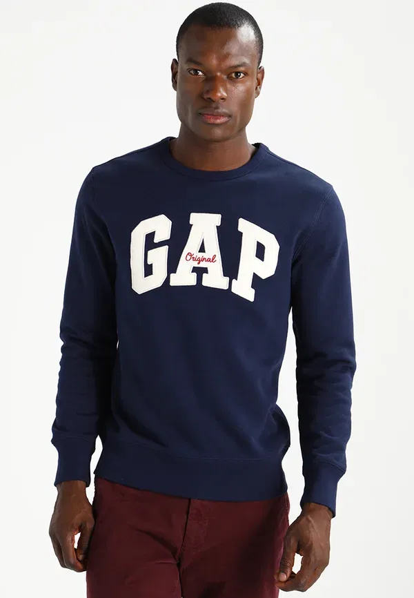 Свитшот Gap Original arch crew, цвет гобеленовый темно-синий