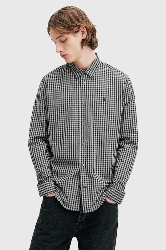 

Хлопковая рубашка NEO LS SHIRT Allsaints, черный