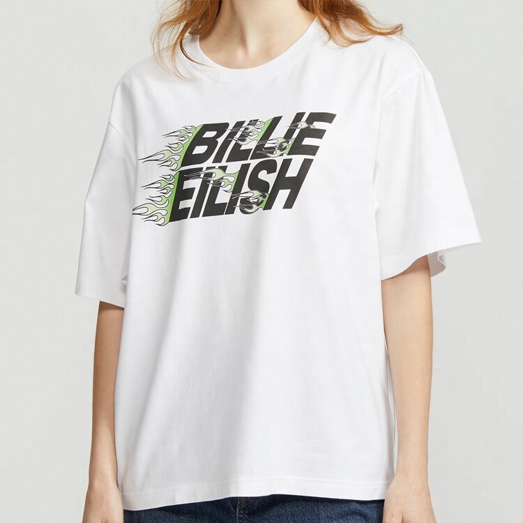 Футболка Flames X Takashi Murakami X Billie Eilish белая Uniqlo — фото 2