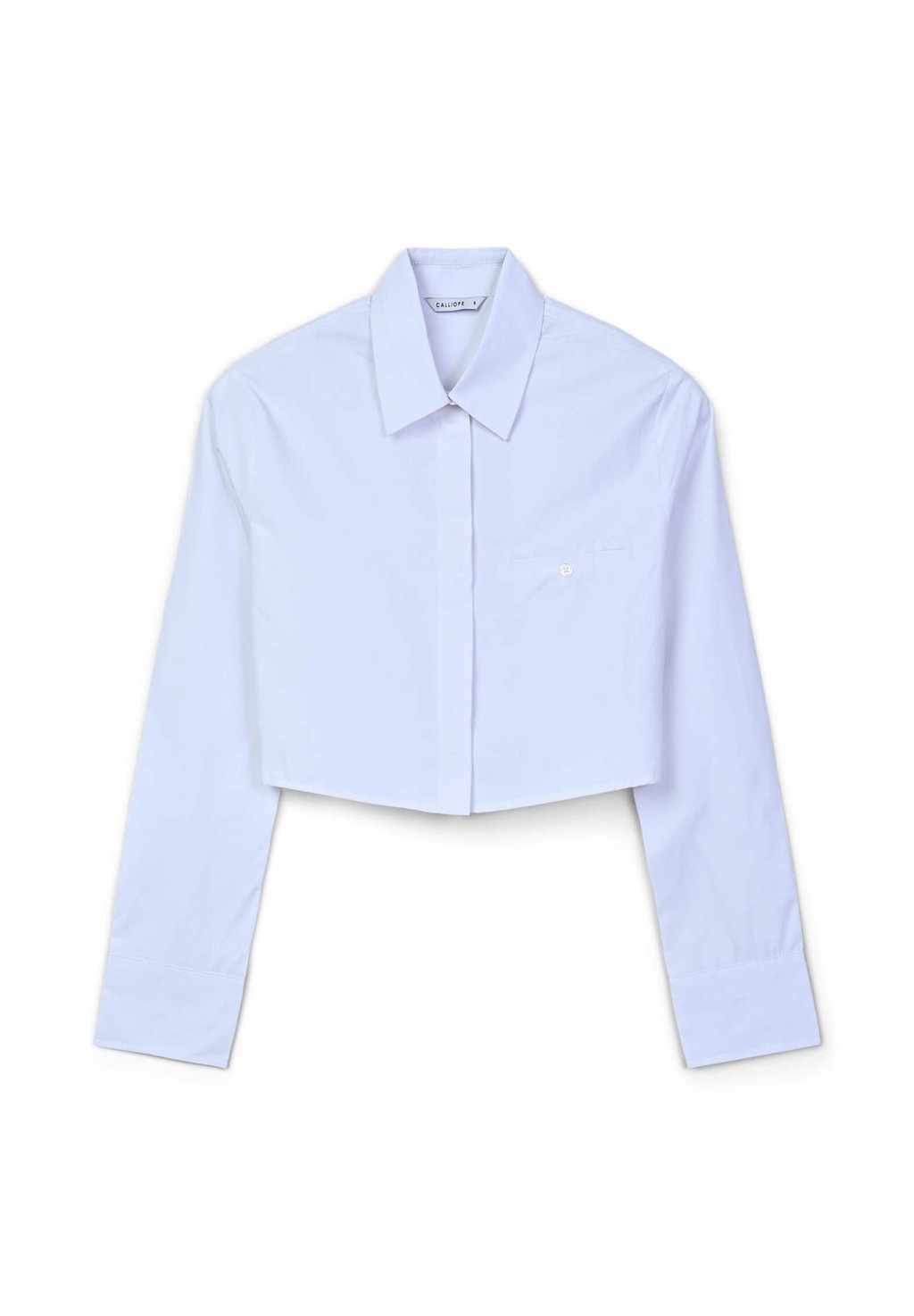 

Блузка на пуговицах CROP TINTA UNITA Calliope, молочный