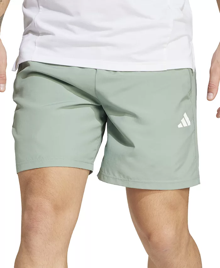 

Мужские базовые тренировочные шорты Essentials adidas, зеленый