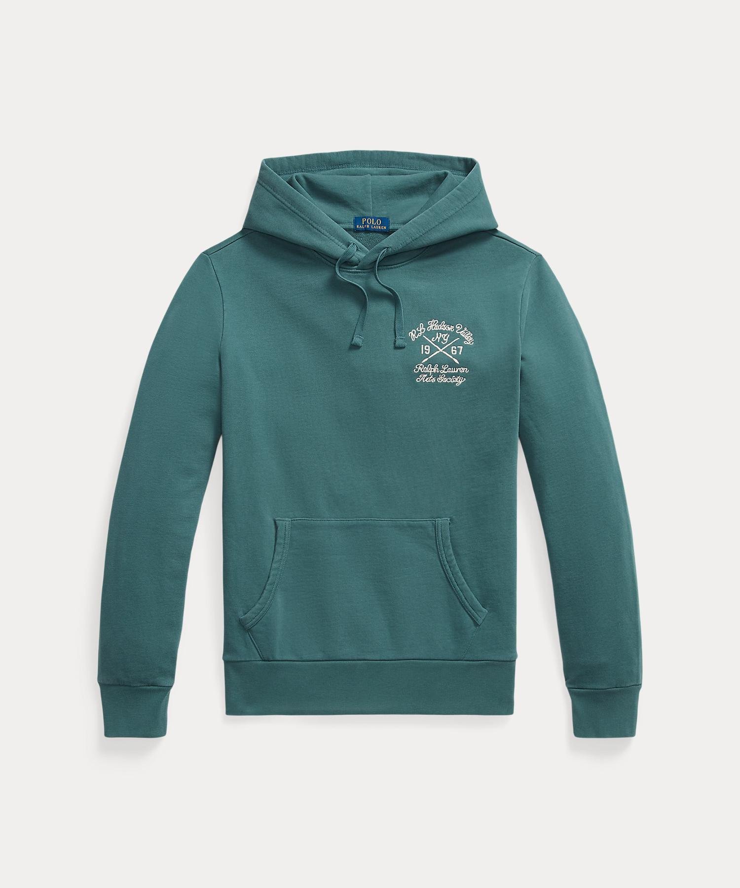 Худи с графическим принтом из флиса Loopback Polo Ralph Lauren, 300 Green