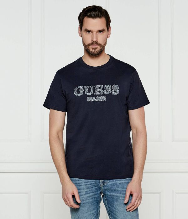

Футболка мужская Guess Jeans с принтом, синий