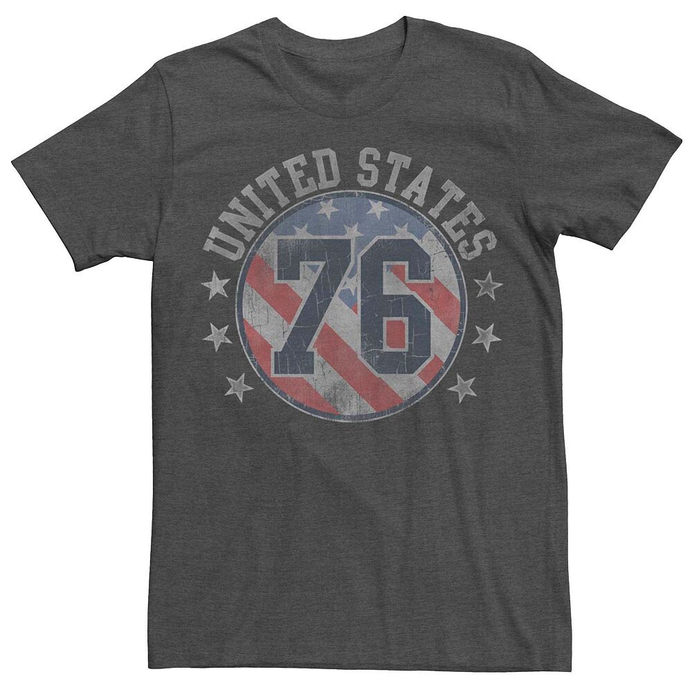 

Мужская футболка с графическим логотипом United States 76 Vintage Licensed Character, цвет Charcoal Heather