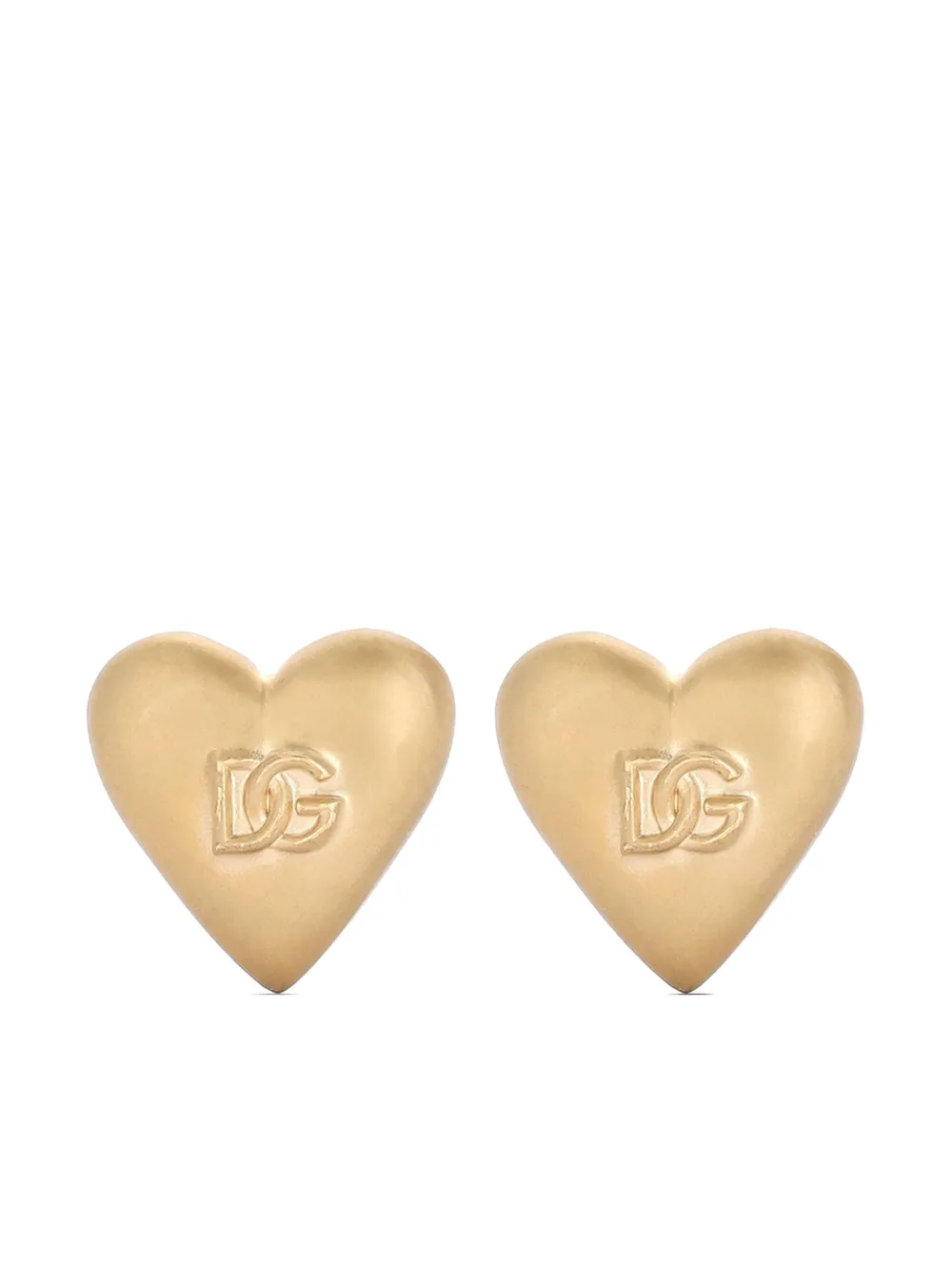 

Серьги-клипсы в форме сердца DOLCE & GABBANA, золотой