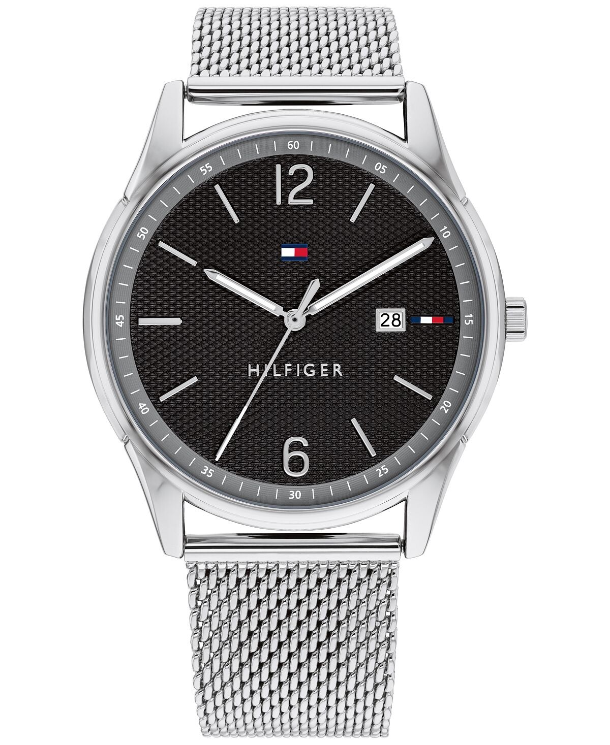 

Мужские часы с сетчатым браслетом из нержавеющей стали 42 мм Tommy Hilfiger