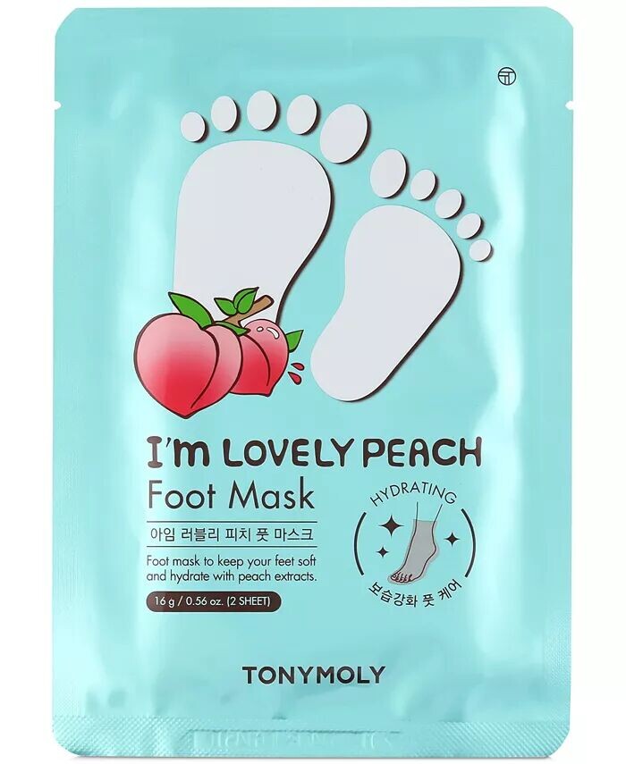 

Персиковая маска для ног I'm Lovely Tonymoly
